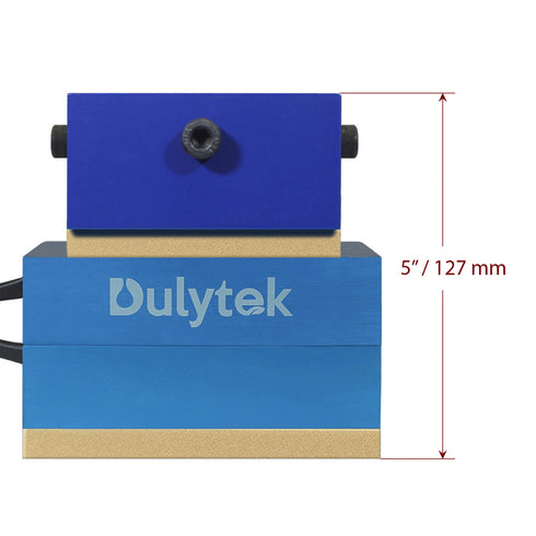 Dulytek® Retrofit Rosin Heat Plate Kit, 3" x 5" Food-Grade Anodized Aluminum Dual Heating Plates, for 3 - 15 Ton Shop Presses